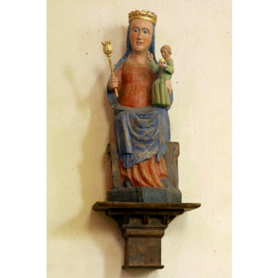 La Vierge de l’ancienne chapelle de la commune de Sergenon - Du 13eme siècle d’inspiration romane en bois polychrome