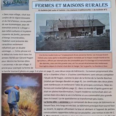 Il est paru ! Le nouveau bulletin de l'association Vie et Patrimoine