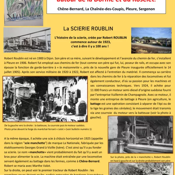 Bulletin N° 2 LA SCIERIE ROUBLIN