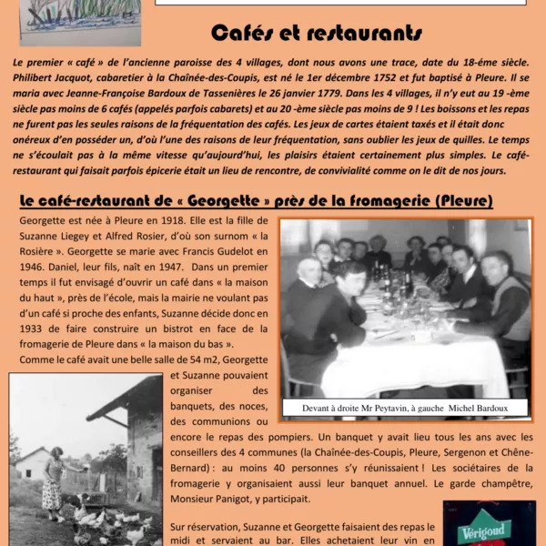 Bulletin N° 4 CAFES ET RESTAURANTS