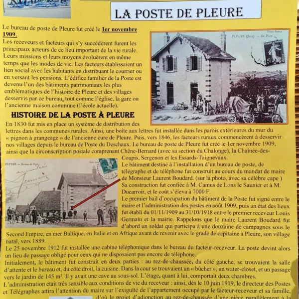 Bulletin numéro 5 la poste de Pleure ·       