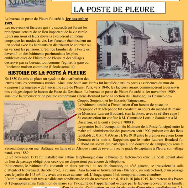 Bulletin numéro 5 la poste de Pleure ·       