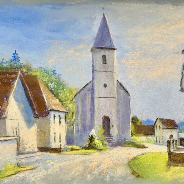 Le patrimoine culturel (ici un dessin de centre de Pleure)